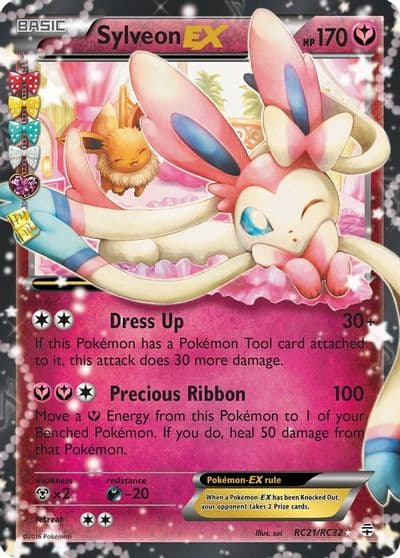 Sylveon EX Generations: Radiant Collection Pokemon card