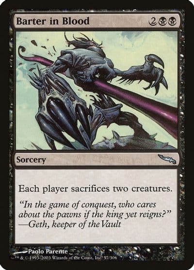 Barter in Blood Mirrodin Magic card