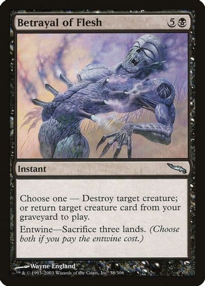 Betrayal of Flesh Mirrodin Magic card