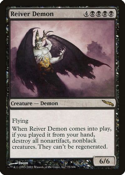 Reiver Demon Mirrodin Magic card