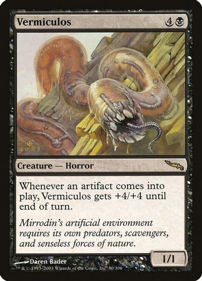 Vermiculos Mirrodin Magic card