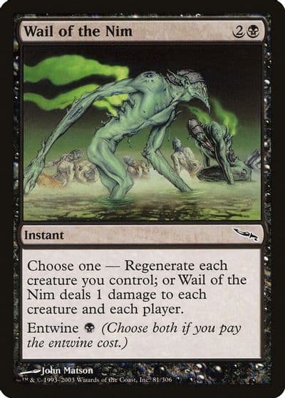 Wail of the Nim Mirrodin Magic card