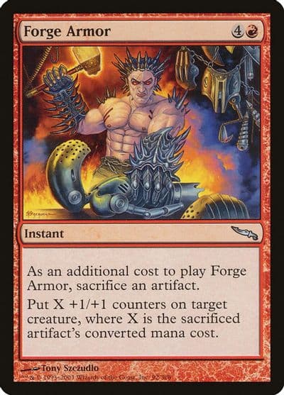 Forge Armor Mirrodin Magic card