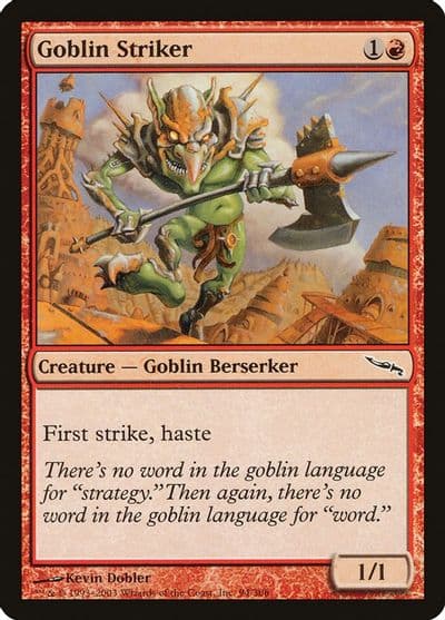 Goblin Striker Mirrodin Magic card