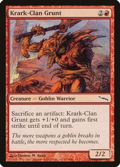 Krark Clan Grunt Mirrodin Magic card