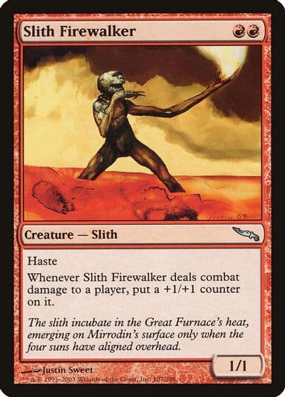 Slith Firewalker Mirrodin Magic card