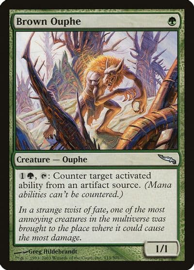 Brown Ouphe Mirrodin Magic card
