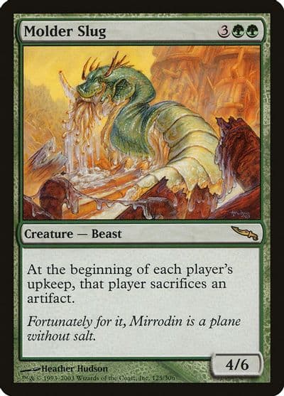 Molder Slug Mirrodin Magic card
