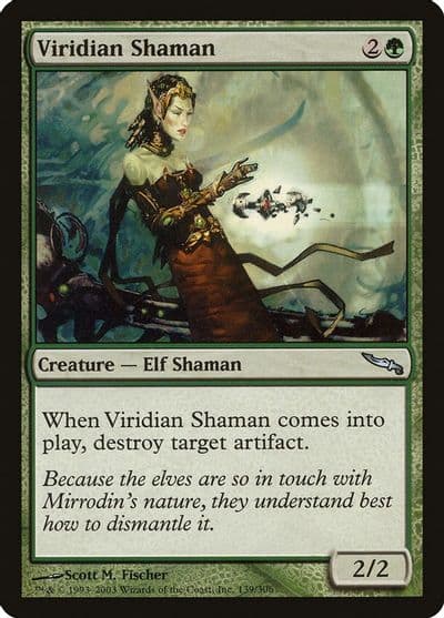 Viridian Shaman Mirrodin Magic card