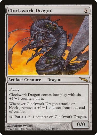 Clockwork Dragon Mirrodin Magic card