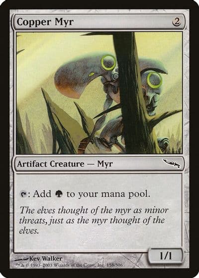Copper Myr Mirrodin Magic card