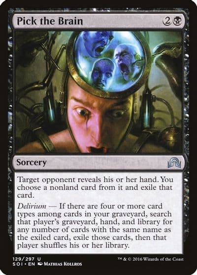 Pick the Brain Shadows over Innistrad Magic card