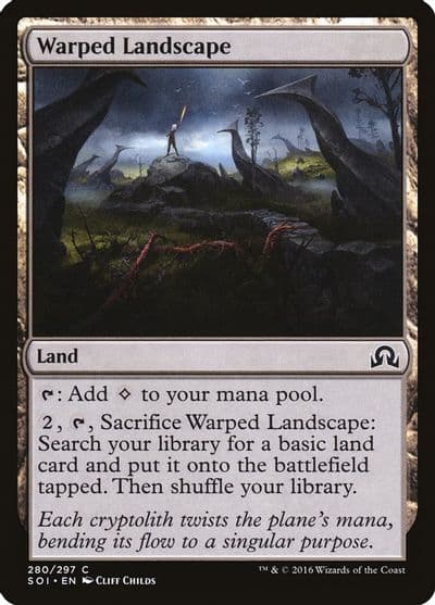 Warped Landscape Shadows over Innistrad Magic card