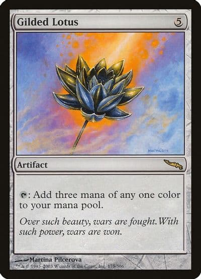 Gilded Lotus Mirrodin Magic card