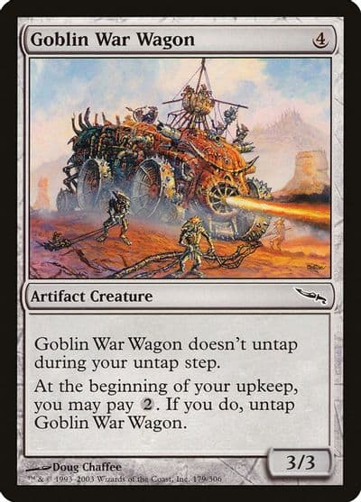 Goblin War Wagon Mirrodin Magic card