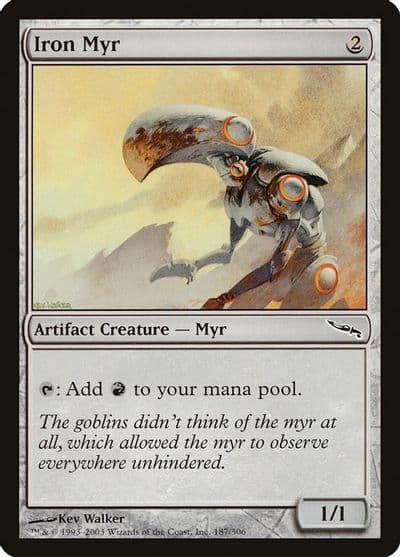 Iron Myr Mirrodin Magic card