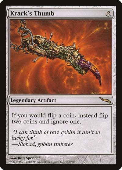 Krarks Thumb Mirrodin Magic card