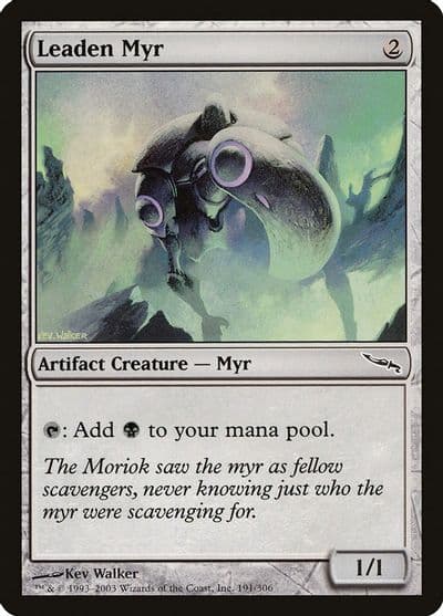 Leaden Myr Mirrodin Magic card