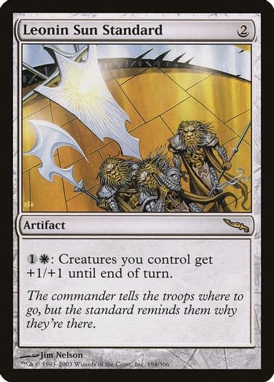 Leonin Sun Standard Mirrodin Magic card