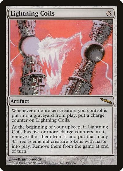 Lightning Coils Mirrodin Magic card