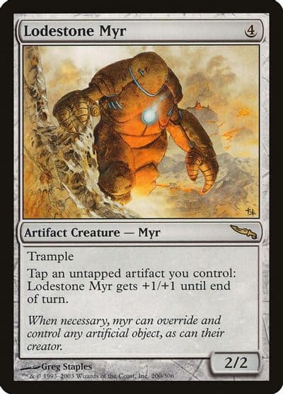 Lodestone Myr Mirrodin Magic card