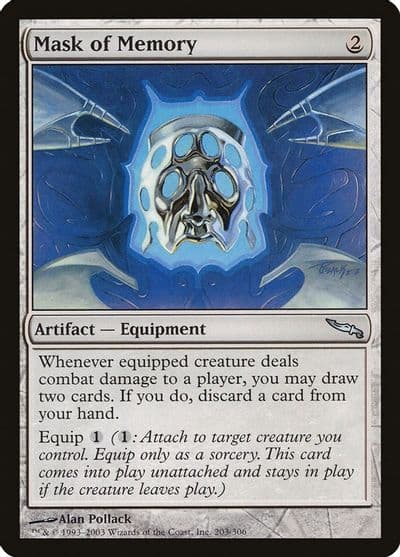 Mask of Memory Mirrodin Magic card