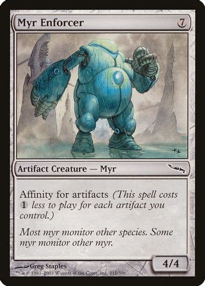 Myr Enforcer Mirrodin Magic card