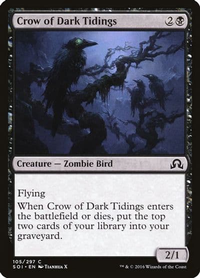 Crow of Dark Tidings Shadows over Innistrad Magic card