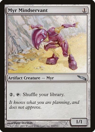 Myr Mindservant Mirrodin Magic card