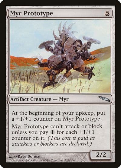 Myr Prototype Mirrodin Magic card