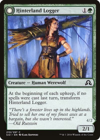 Hinterland Logger Shadows over Innistrad Magic card
