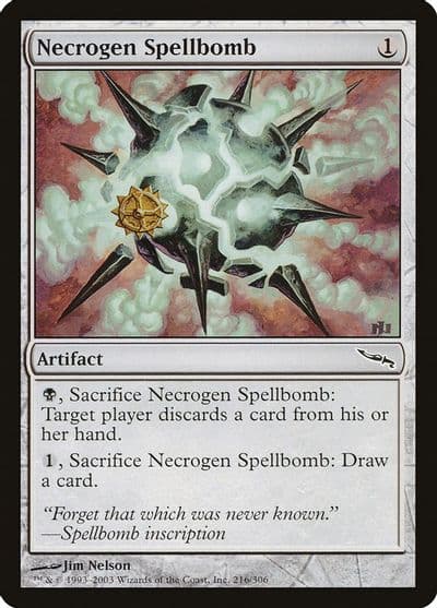Necrogen Spellbomb Mirrodin Magic card
