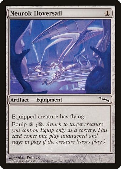 Neurok Hoversail Mirrodin Magic card