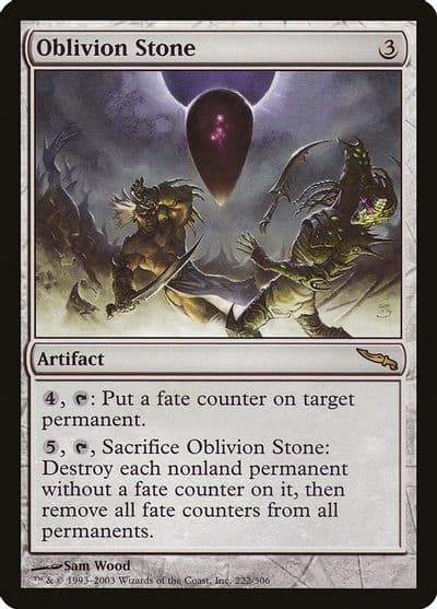 Oblivion Stone Mirrodin Magic card