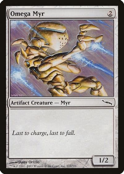 Omega Myr Mirrodin Magic card