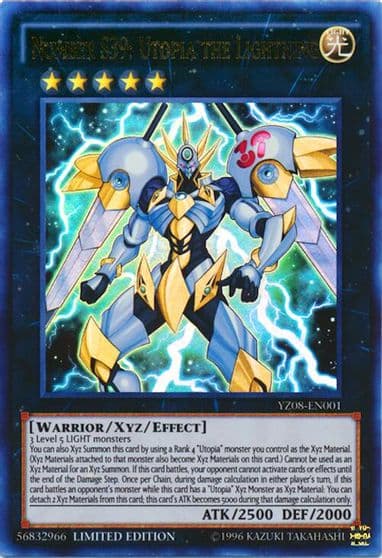 Number S39 Utopia the Lightning Yu-Gi-Oh! ZEXAL Manga Promotional Cards Yu-Gi-Oh! card