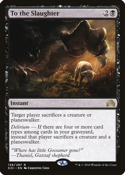 To the Slaughter Shadows over Innistrad Magic card