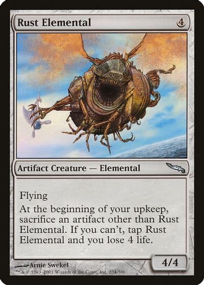 Rust Elemental Mirrodin Magic card