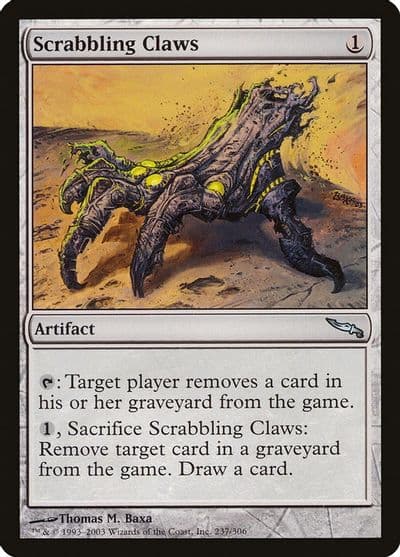 Scrabbling Claws Mirrodin Magic card