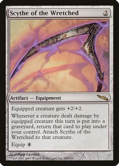 Scythe of the Wretched Mirrodin Magic card