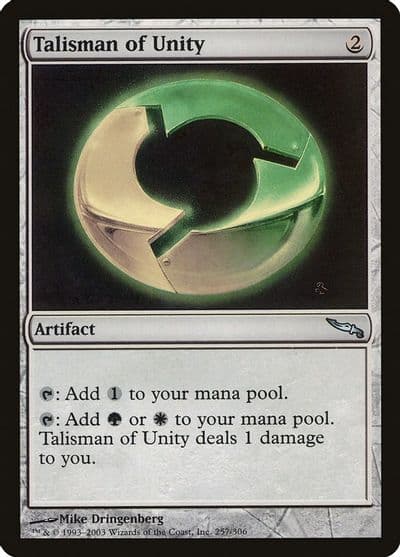Talisman of Unity Mirrodin Magic card