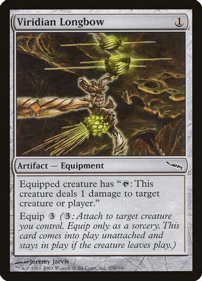 Viridian Longbow Mirrodin Magic card