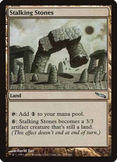Stalking Stones Mirrodin Magic card