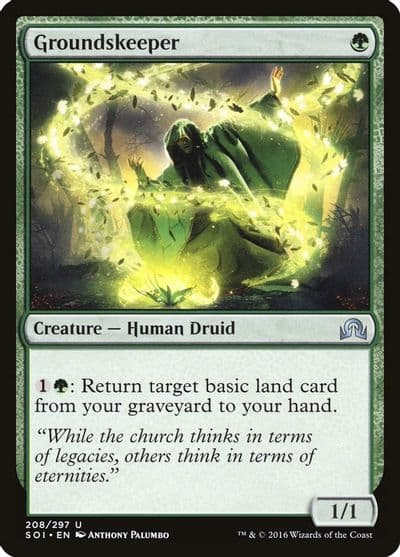 Groundskeeper Shadows over Innistrad Magic card