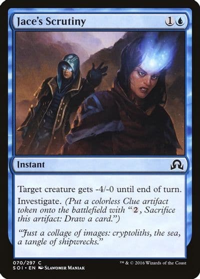 Jaces Scrutiny Shadows over Innistrad Magic card