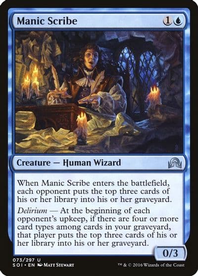 Manic Scribe Shadows over Innistrad Magic card