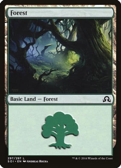 Forest 297 Shadows over Innistrad Magic card