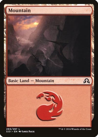 Mountain 293 Shadows over Innistrad Magic card