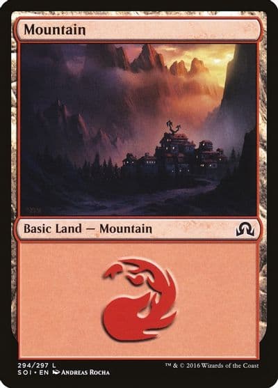 Mountain 294 Shadows over Innistrad Magic card