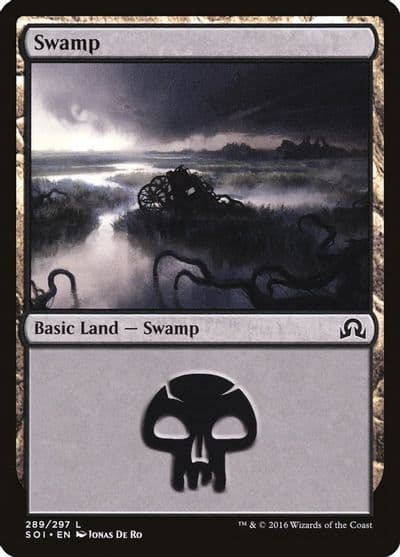 Swamp 289 Shadows over Innistrad Magic card